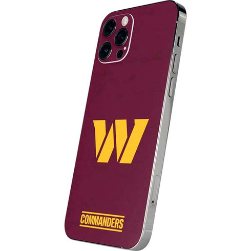 NFL Washington Commanders Distressed iPhone 12 Pro Max Skin